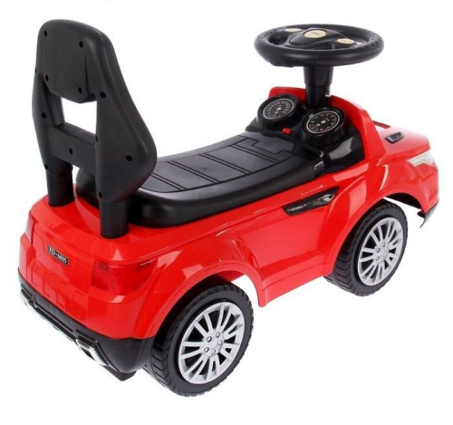 Толокар «Ровер», световые и звуковые эффекты, цвет красный