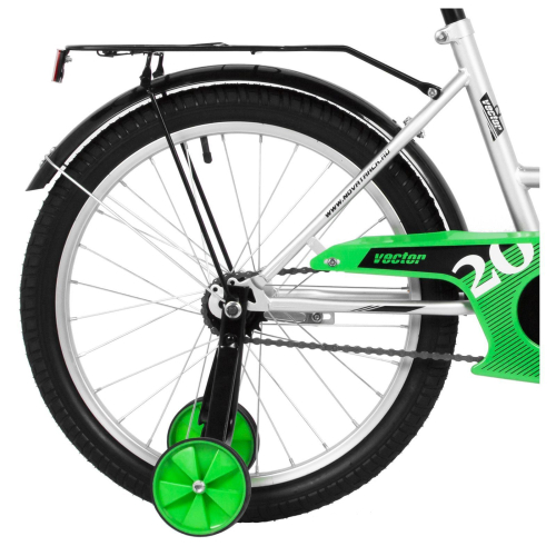 Велосипед 20" Novatrack VECTOR, серебристый