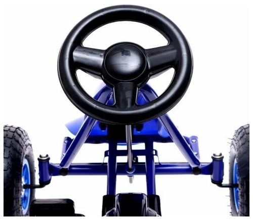 Веломобиль RACER, пневматические колеса, цвет синий