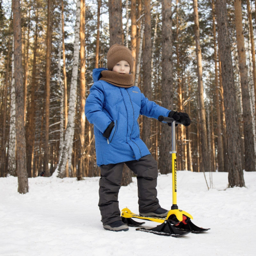 Самокат-снегокат 2 в 1 GRAFFITI «Вперед»