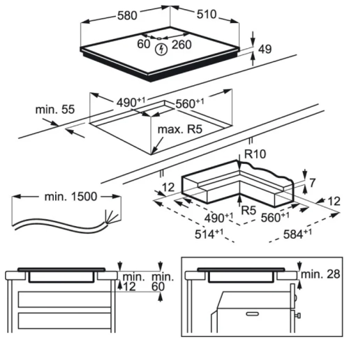 Индукционная варочная панель Electrolux EIV 634