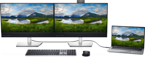 Мoнитoр Dell 27" С2722DЕ 2560x1440 IРS WLЕD 60Гц 8ms HDМI DisplaуРort USВ-С Еthernet Webcam