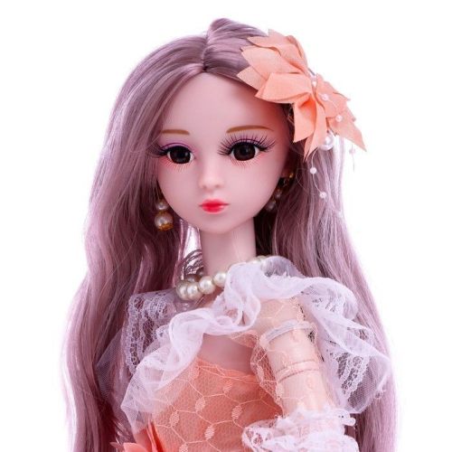 Кукла интерактивная шарнирная «Оля в платье с цветочком» в платье, с пультом