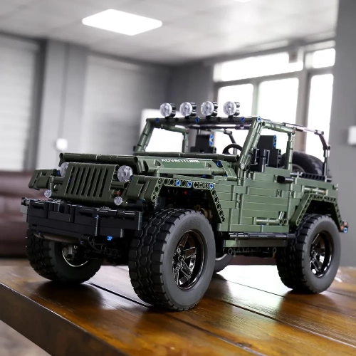 Конструктор Mould King джип Вранглер Рубикон хаки 2096 деталей