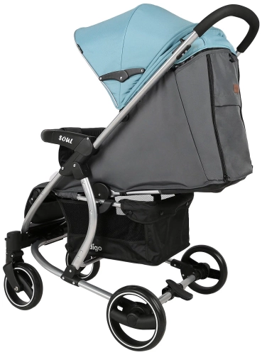 Коляска прогулочная Indigo SOUL, голубой