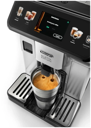 Кофемашина DeLonghi Eletta Explore ECAM 450.55 S, серебристый/черный