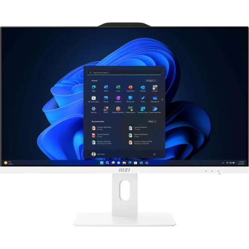 Моноблок MSI Pro AP272P 14M-616RU, 27" (1920x1080) IPS / Intel Core i5-14400 / 16 DDR5 / 512 ГБ SSD / Intel UHD Graphics / Windows 11 Pro / Клавиатура, мышь, Белый (9S6-AF8322-818)