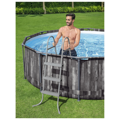 Бассейн каркасный Bestway Steel Pro, 427×107 см, фильтр-насос, лестница, тент, 5614Z