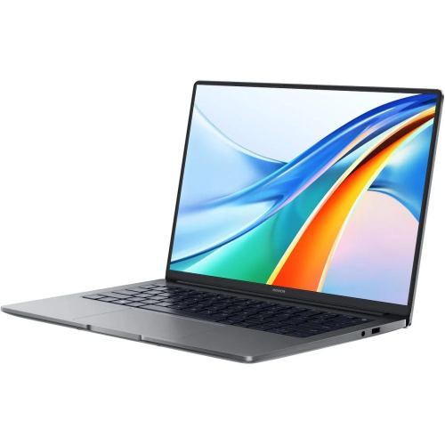 Ноутбук Honor MagicBook X14 Pro 2024, 14" WUXGA (1920x1200) IPS/Intel Core i5-13420H 2.1 ГГц, 8 ядер/8 ГБ LPDDR4X 4266 МГц/512 ГБ SSD/Intel UHD Graphics/Windows 11 Home, серый (5301AHQK)