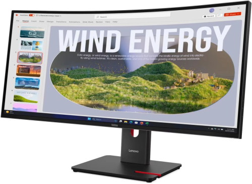 Монитор Lenovo 34" ThinkVision T34WD-40 VA LED 3440x1440 120Hz 4ms черный 64AEGAT1UK