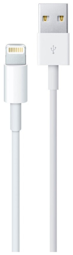 Кабель Apple USB (M)- Lightning (M), 1 м, белый