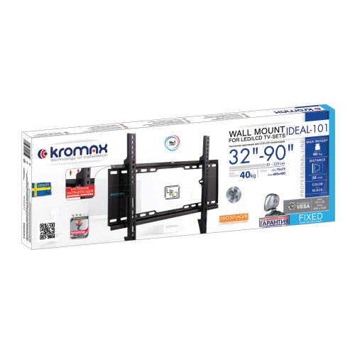 Кронштейн на стену Kromax IDEAL-101 черный