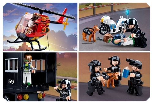 Конструктор Полиция «Мобильный штаб», 540 деталей