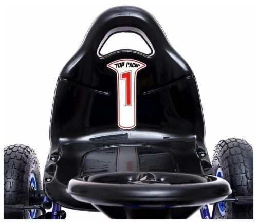 Веломобиль RACER, пневматические колеса, цвет синий