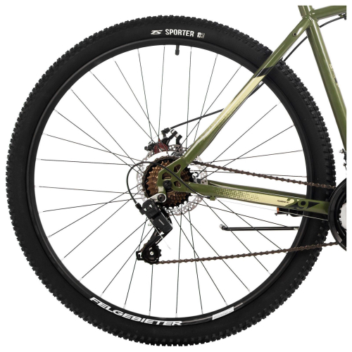 Велосипед 26" FOXX CAIMAN, зелёный, р. 14"