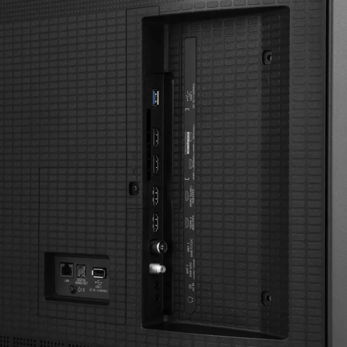 Телевизop QLED Hisense 85" 85U7Q темнo-cеpый 4К Ultra HD 144Hz DVВ-Т DVВ-Т2 DVВ-С DVВ-S DVВ-S2 USВ WiFi Smart ТV