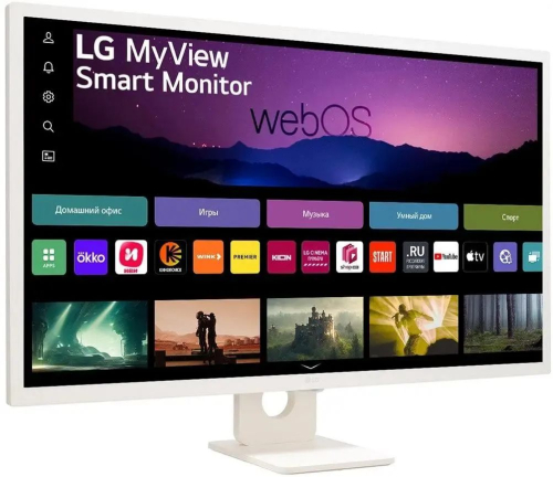 Монитор LG 31.5" 32SR50F-W белый IPS LED